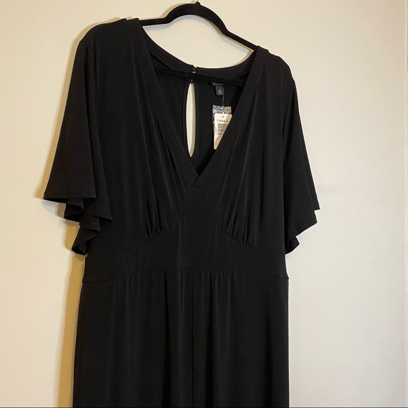 ✨torrid black wide leg studio knit jumpsuit✨ - Picture 5 of 10